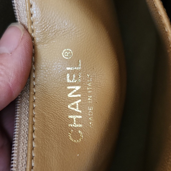 Chanel matelasse Reprint Totebag caviar leather caviar skin beige like new, 90s - Picture 7 of 10